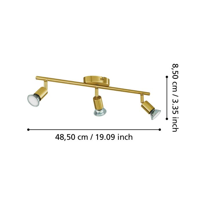 BUZZ-LED 3L Brass Spot Light - #33186