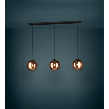 CORDOBA Stl 3 Lt Pendant Copper Colored E27 #390095
