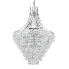 BEIRES Stl Pendt. 8Lt E14 Chrome Clear #390265