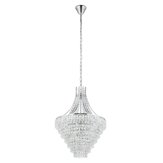 BEIRES Stl Pendt. 8Lt E14 Chrome Clear #390265