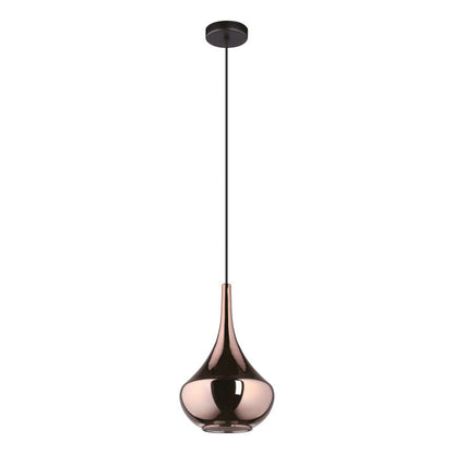 ALMOSTER Stl, Glass Pendant Copper E27 #390438