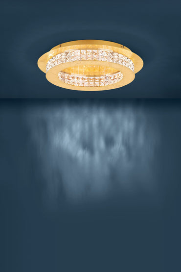 PRINCIPE Stl, Glass Ceiling Lt Gold Colored, Clear IP20 #39405
