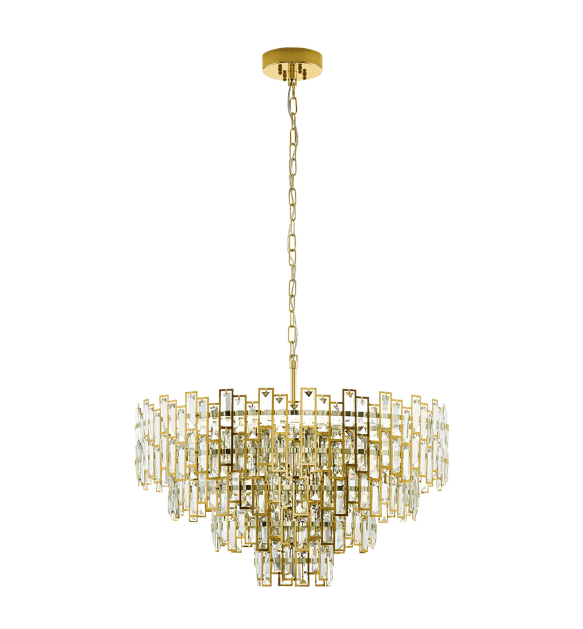 CALMEILLES Stl, Glass Pendant Brass Clear E14 #39614