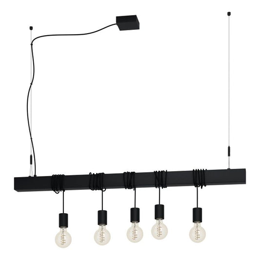 TOWNSHEND 5Lt Pendant Black E27  #39937