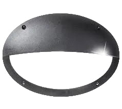 MADDI-HL Oval Wall Bulkhead Lamp Black E27 #3V3.000B