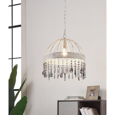 STEELEVILLE Stl Pendt. Lt Black Transparent E27 #43587