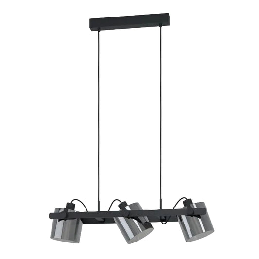 HORNWOOD 2 Steel, Wood Pendant Lt Bk E27 #43606