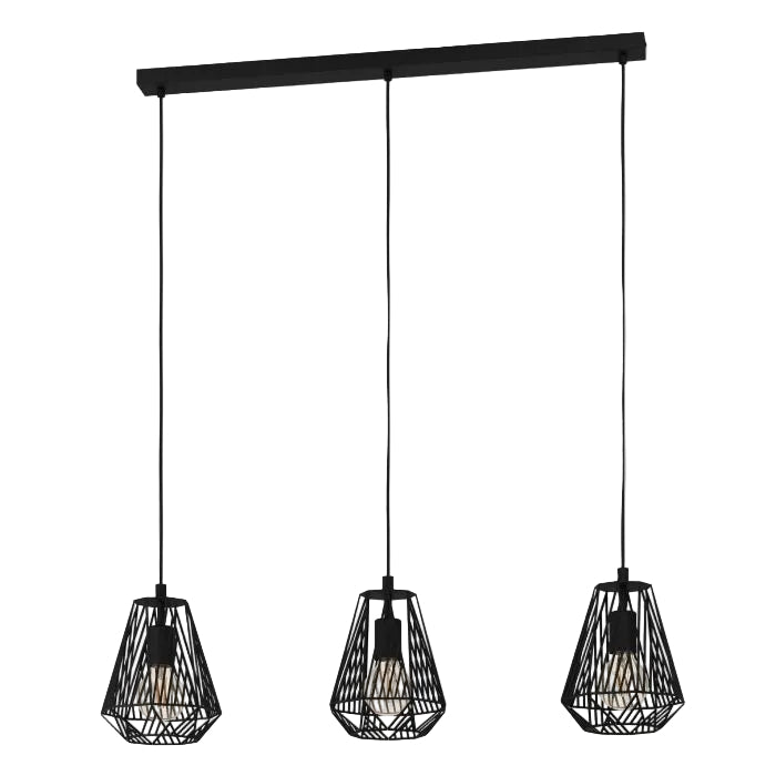 STYPE Steel Pendt. Lt Black E27 110cmx96cm  #43693