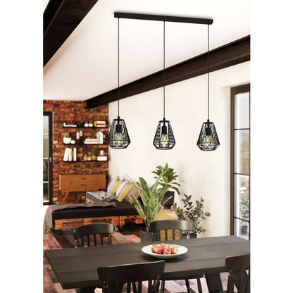 STYPE Steel Pendt. Lt Black E27 110cmx96cm  #43693