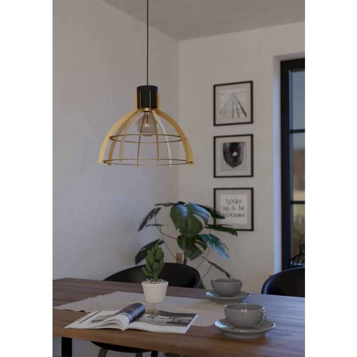 STILLINGTON Pendant Light Black/Gold E27 #43767