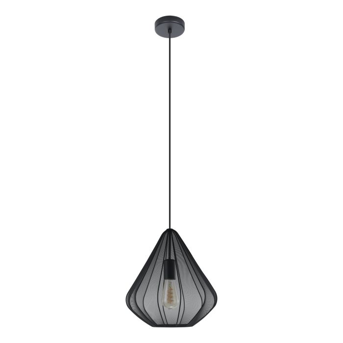 DOWLEN Stl Pendant Lt Black E27 335mm #43994 (NEW STOCK ARRIVING SOON)