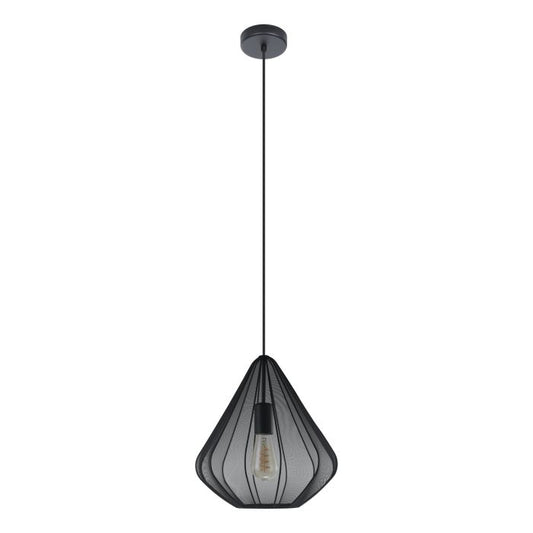 DOWLEN Stl Pendant Lt Black E27 335mm #43994 (NEW STOCK ARRIVING SOON)