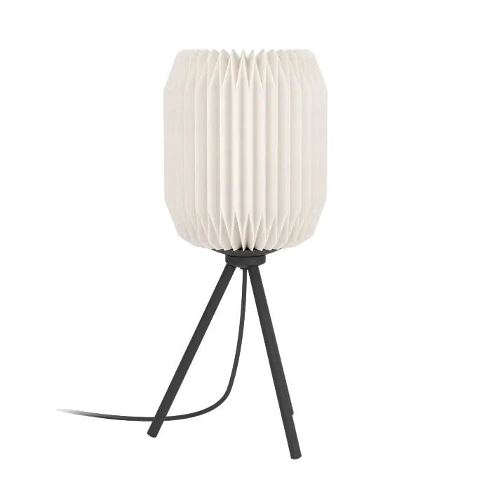 BELGRAVE Table Lamp Blk & White E27 #44103