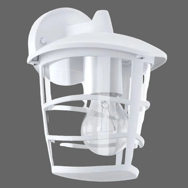 ALORIA Alu Wall Light White E27 IP44 #93095