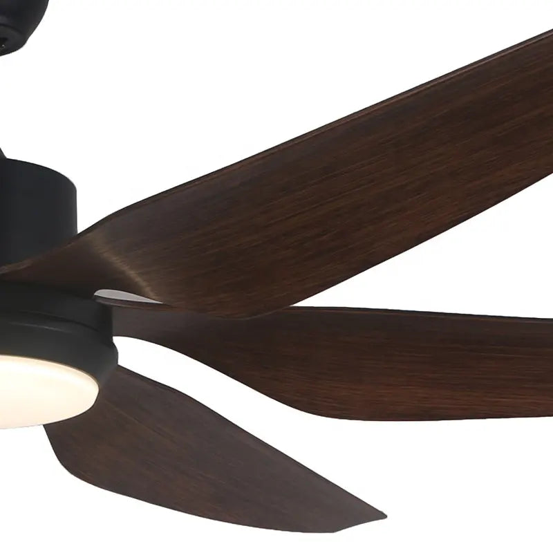 Matt Black and Brown Ceiling Fan - #F871BK