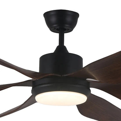 Matt Black and Brown Ceiling Fan - #F871BK