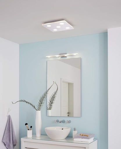 CABUS Steel LED Ceiling Lt Chrome, Satin IP44 #96939