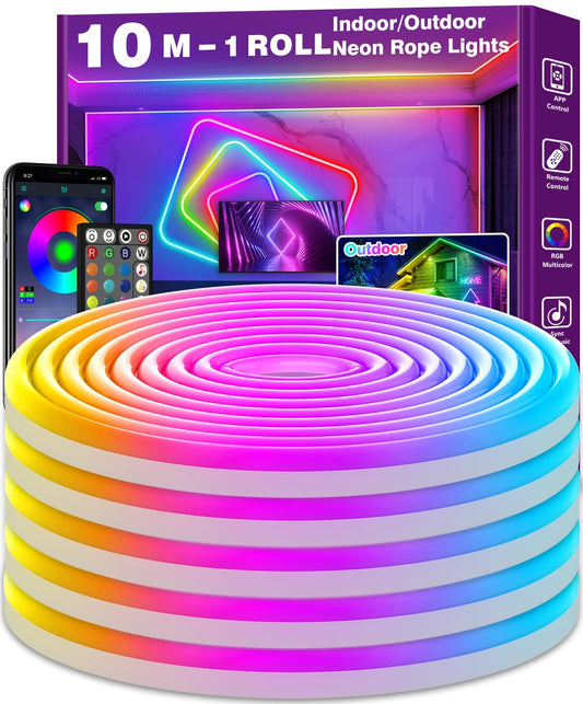 3.5-4.5W 2 Wire Rope Lt RGB 10m w Driver IP54 #BLR10RGB