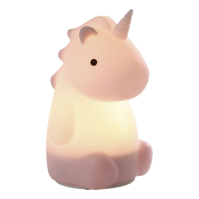 CASTELLINO Unicorn Kids Table Lt w USB Pink WW #75946