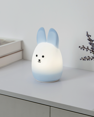 CASTELLINO Bunny Kids Table Lt w USB Blue WW  #75947