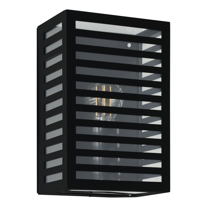 ALAMONTE 3 Alu, Stl Wall Lt Black E27 IP44 #900136