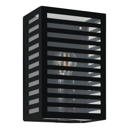 ALAMONTE 3 Alu, Stl Wall Lt Black E27 IP44 #900136