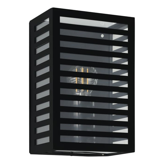 ALAMONTE 3 Alu, Stl Wall Lt Black E27 IP44 #900136