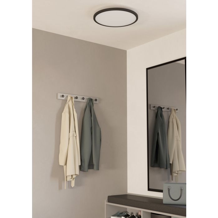 SARSINA Smart LED Ceiling Lt Black, White IP20 #900761
