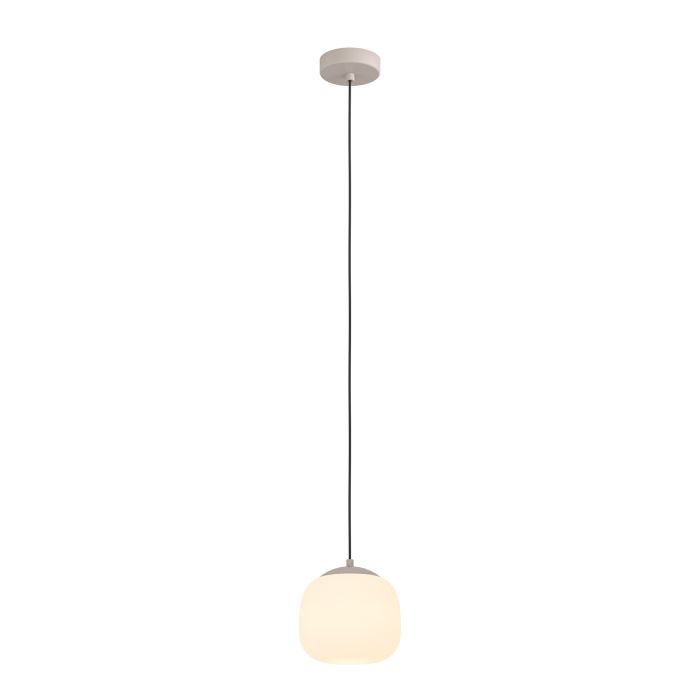 COMINIO Steel, Etched Glass Pendant Taupe, Sandy E27 IP20  #900893