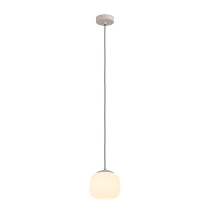 COMINIO Steel, Etched Glass Pendant Taupe, Sandy E27 IP20  #900893