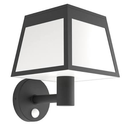 ALTLIA Solar LED Wall Lt Black, White IP44 #901073