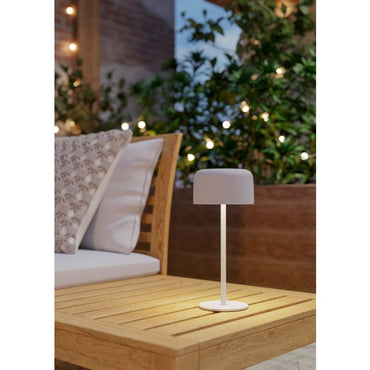 ROCCANOVA Solar Table Lamp w USB White IP44 #901892