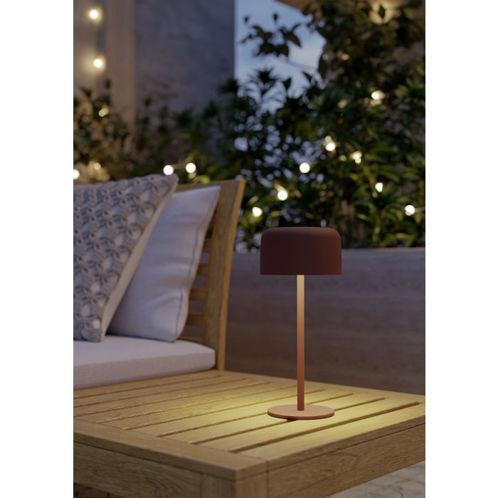ROCCANOVA Solar Table Lamp w USB Orange IP44 #901896
