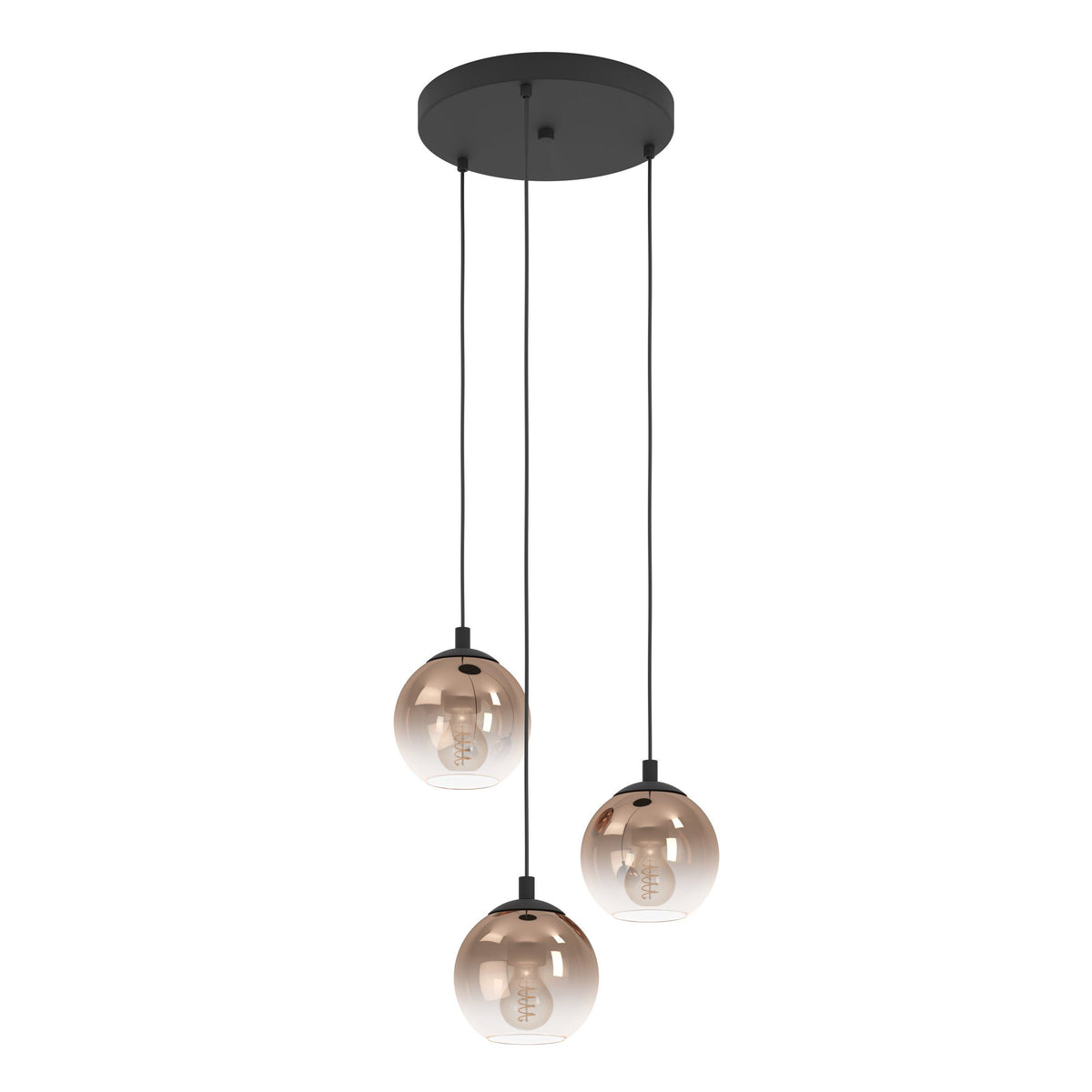 ARISCANI 1 3 Lt Pendant Copper Colored E27 #901925