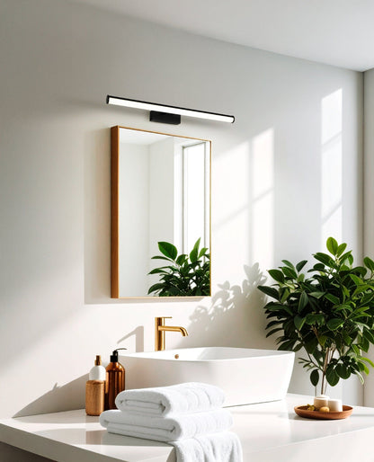 VADUMI Mirror, Wall Lt Black, White IP44 600mm #901958