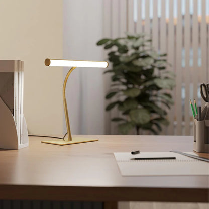 RICCIONE Steel, Alu LED Table Lamp Brass Matt IP20 #901983