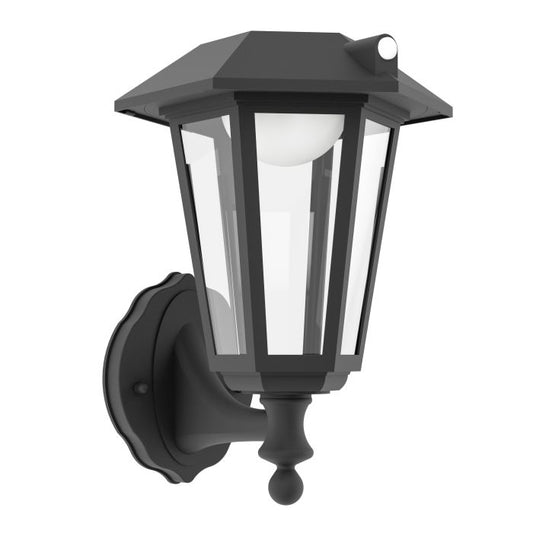 PRIETTA Solar Wall Lt w Sensor Black IP44 #902437
