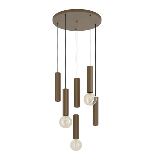 FARIOLO 6 Lt Circular Pendant Dark Bronze GU10 #902522