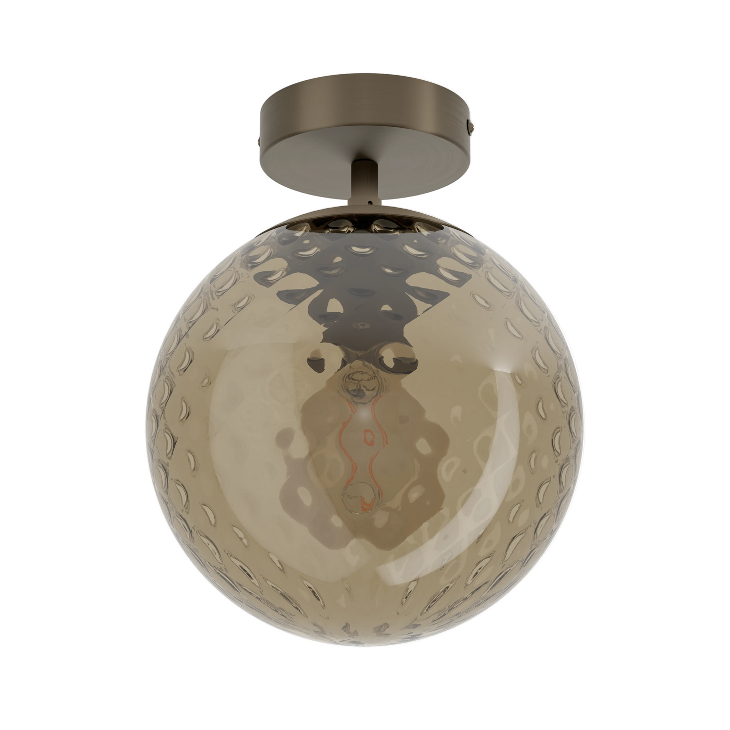RONDO 2 Steel, Glass Ceiling Lt Dark Bronze E27 #902539