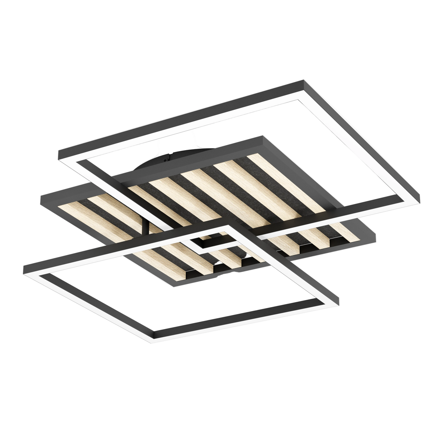 CEMBRANO LED Geometric Square Ceiling Lt Black #902586