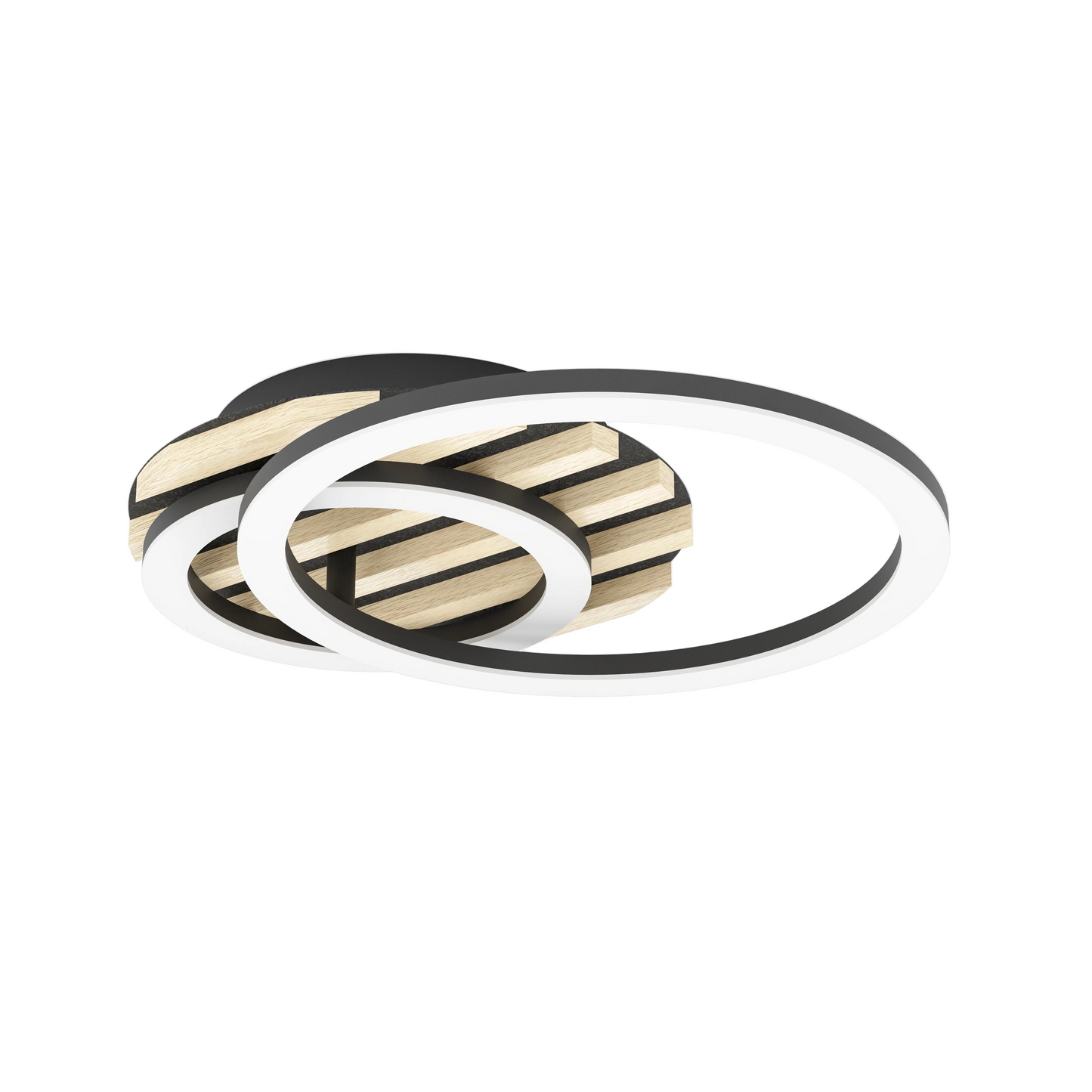 CEMBRANO LED Ring Ceiling Lt Black, Brown L410 #902589