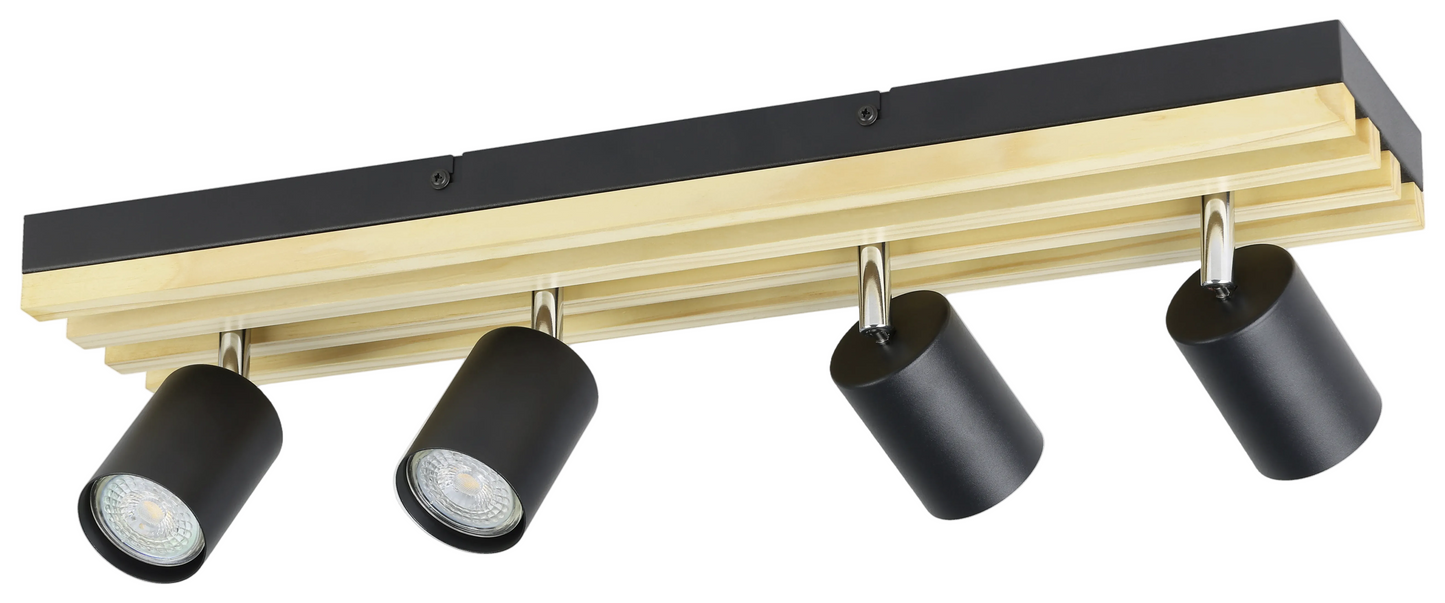 CEMBRANO 4 Lt Spot Black, Brown GU10 #902606