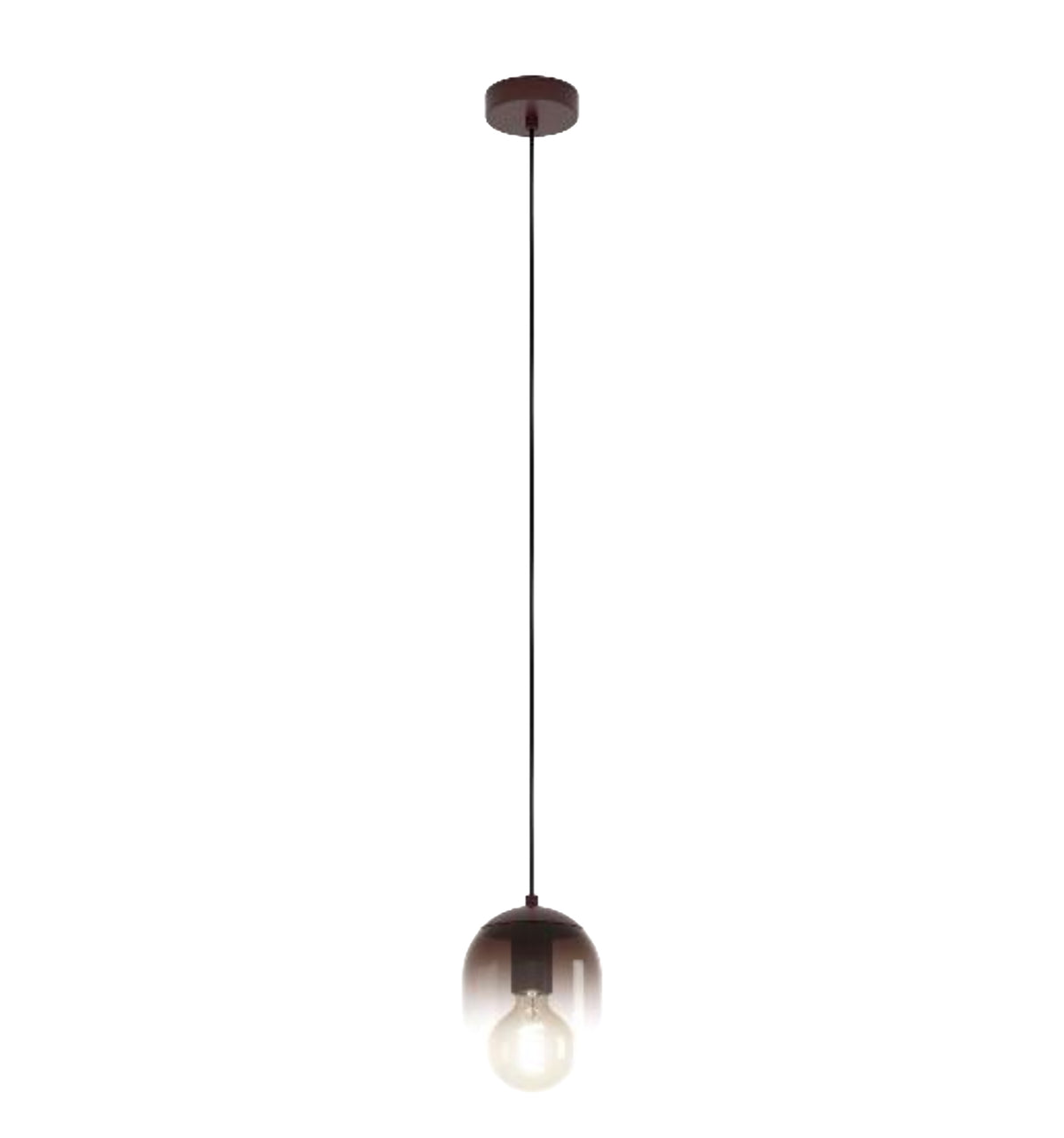 LEQUILE Glass Pendant Smoky Brown E27 #902842