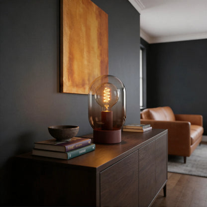 LEQUILE Table Lamp Smoky Brown E27 #902844