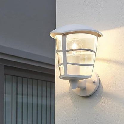 ALORIA Alumin. Wall Light White E27 IP44 22.5cm #93094
