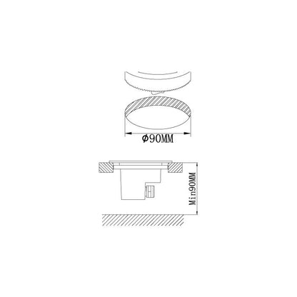 LAMEDO Recessed Ground Light - #93482