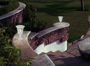 Monreale OD Pedestal Lantern White E27 IP44 35.5cm #98117