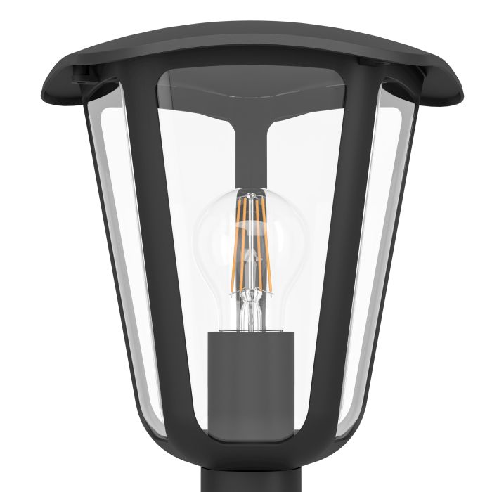 MONREALE Alumin. OD Bollard Black E27 IP44 #98123