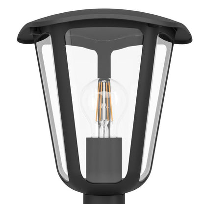 MONREALE Alumin. OD Bollard Black E27 IP44 #98123