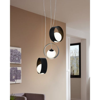CAMARGO 3Lt Pendant Black E14 #98441